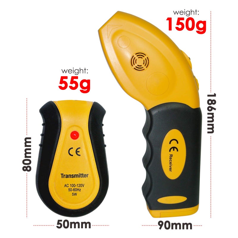 DANOPLUS Portable Circuit Breaker Finder Tracer Circuit Tester Locate AC Circuits&Fuses Quickly LED Signal Receiver Transmitter Fuse Socket 100-120V Only - Image 5